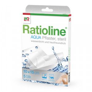 RATIOLINE aqua Duschpflaster Plus 10x15 cm steril